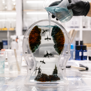 Hand-Poured, Layer by Layer
